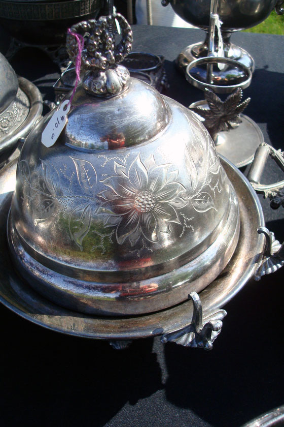 Silver butterdish