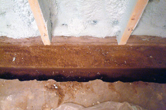 Waterproofing a basement foundation from the inside