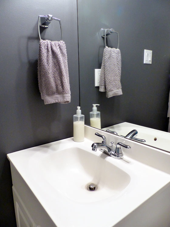 Small bathroom sink and vanity