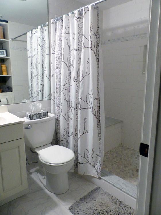 Black and white bathroom