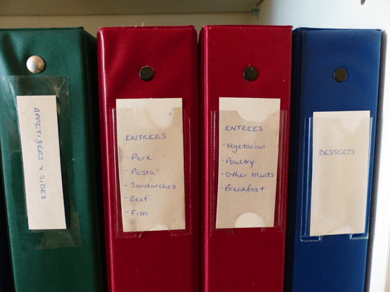 How to organize recipes