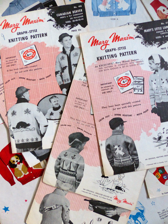 Mary Maxim knitting patterns