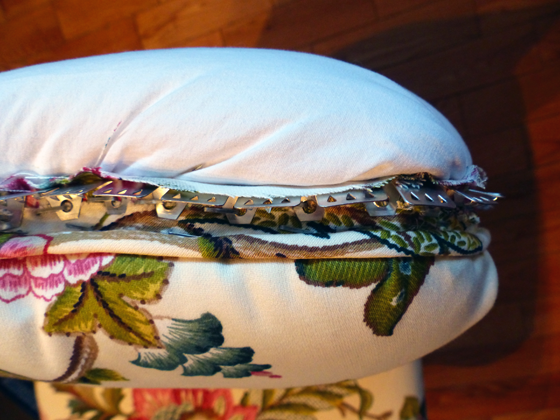 Reupholstering a slipper chair