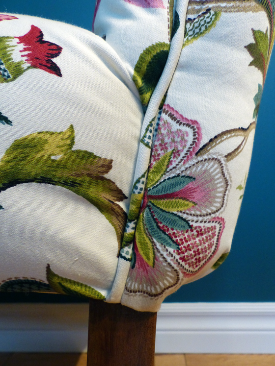 Reupholstering a slipper chair
