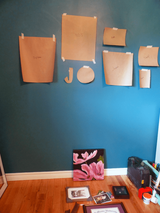 Planning the gallery wall