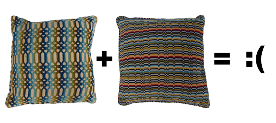 How to mix and match throw pillows