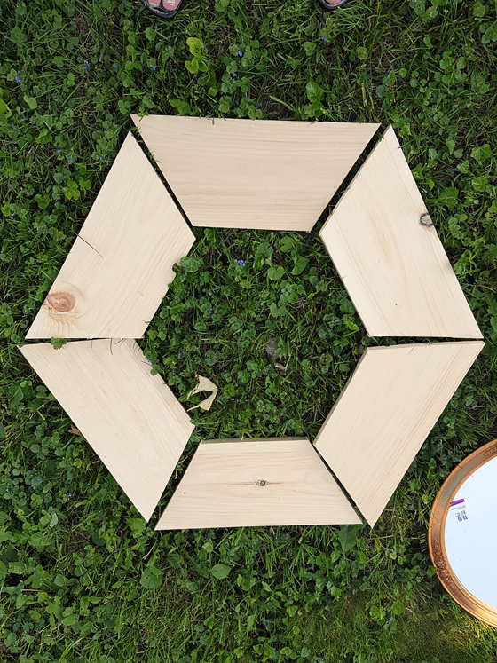 Building a round wood frame