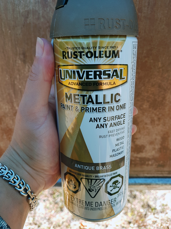 Rustoleum Antique Brass spraypaint