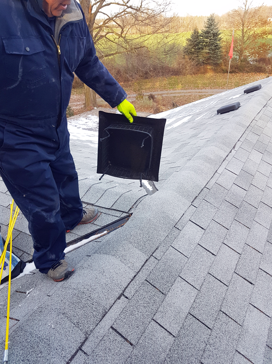 Taking the cap off the top of the chimney