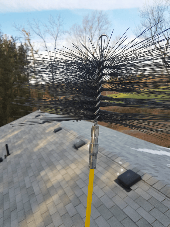 Chimney cleaning brush