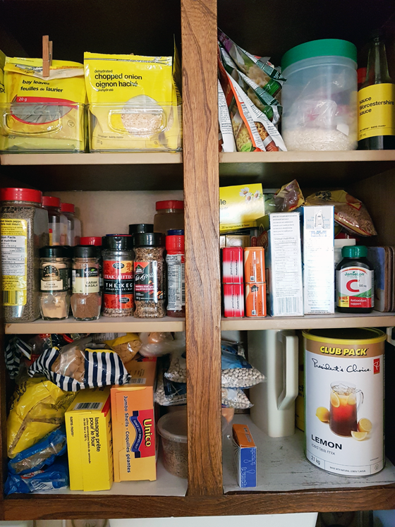Better organized spice cabinet