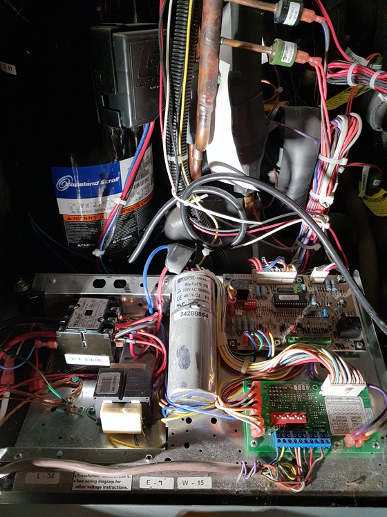 Inside the geothermal heatpump