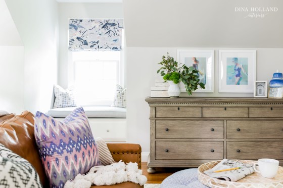 Grey dresser in a room designed by Dina Holland Interiors
