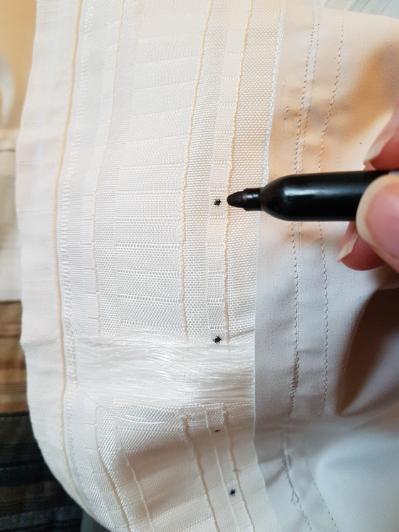 How to pinch pleat Ikea curtains