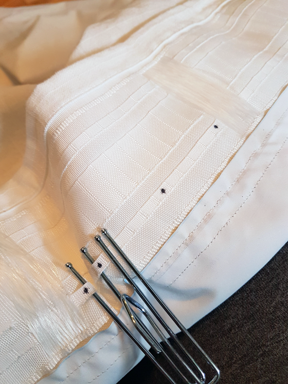 How to pinch pleat Ikea curtains