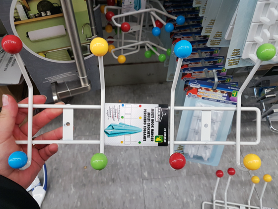 Dollarstore knock off Eames Hang It All