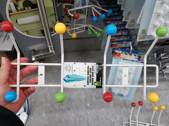 Dollarstore knock off Eames Hang It All