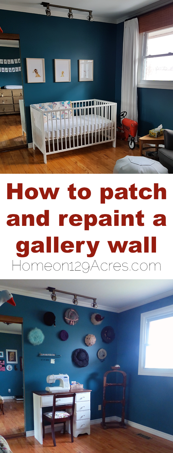 How to patch and repaint a gallery wall