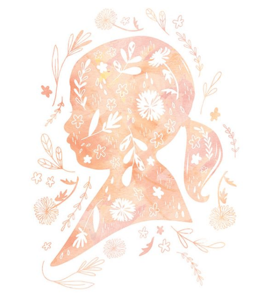 Child's silhouette by Lilac Paperie