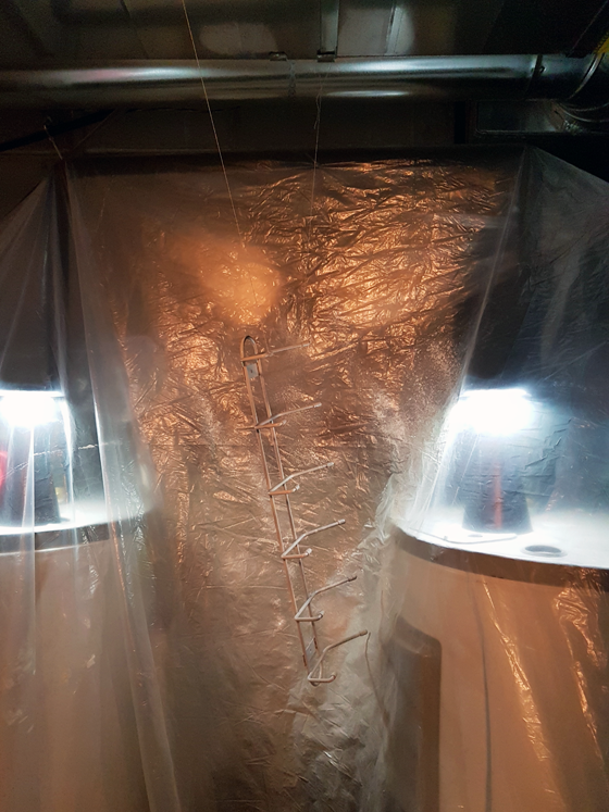 Makeshift spraypaint studio