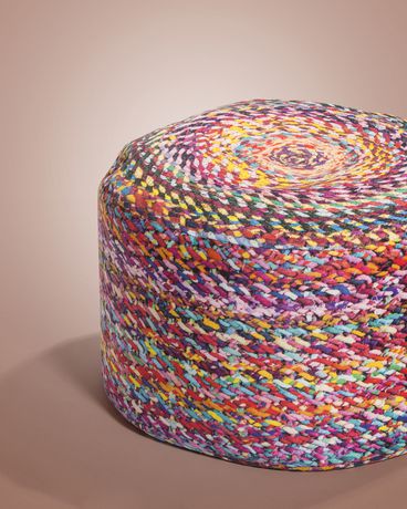 Colourful Knotted Beanbag Ottoman