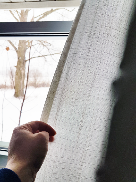 Texture on Ikea Ritva curtains