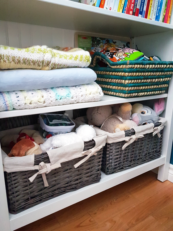 Toy storage in the nursery