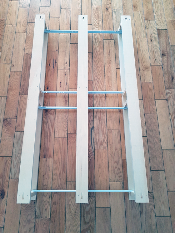 Benchwright coffee table drawer frames