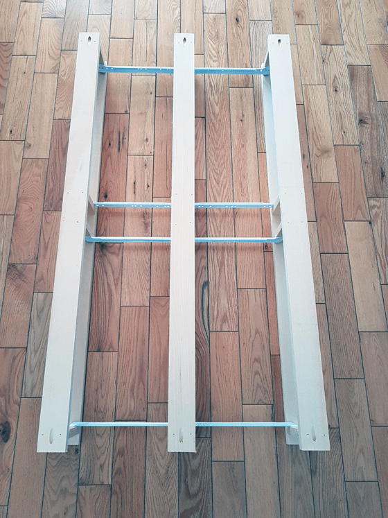 Benchwright coffee table drawer frames