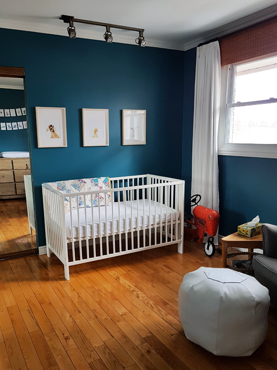 Turquoise gender neutral nursery