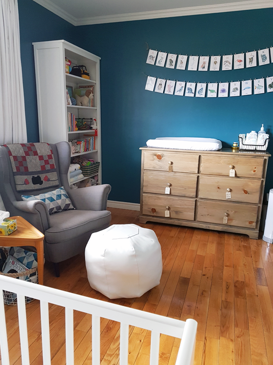 Turquoise gender neutral nursery
