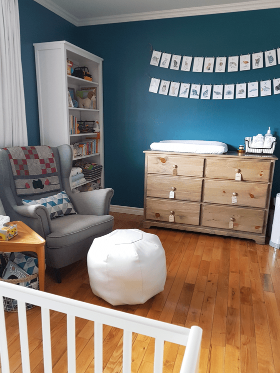 Turquoise gender neutral nursery