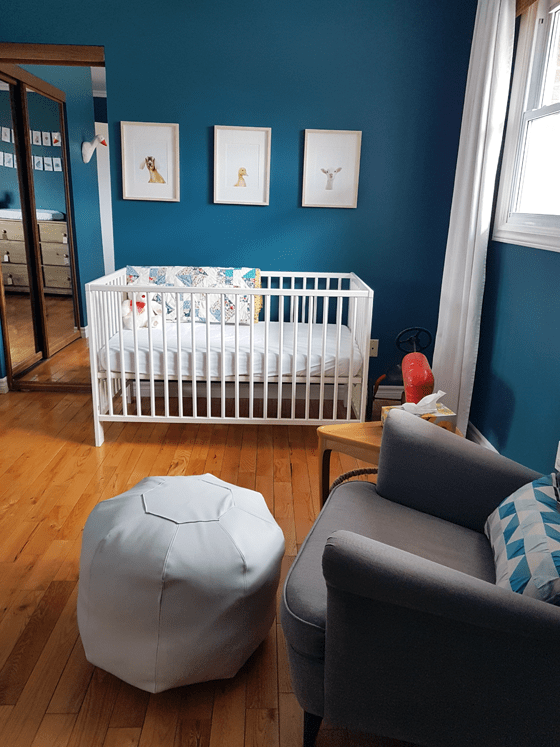 Turquoise gender neutral nursery