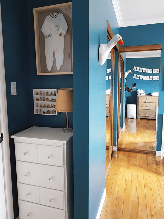 Turquoise gender neutral nursery
