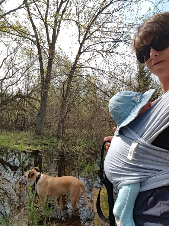 Hiking with Ellie and Baxter