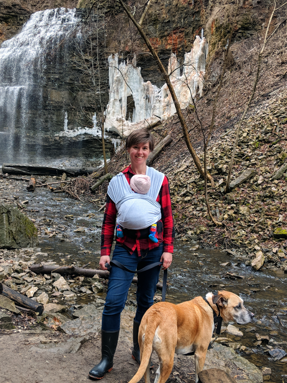 Hiking with Ellie and Baxter