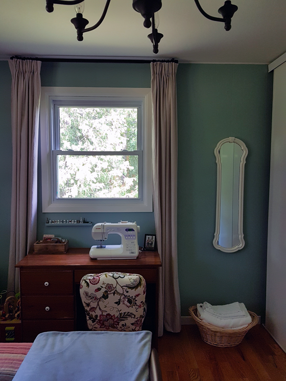 Sewing area in the guest room