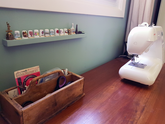 Thimbles on a narrow shelf