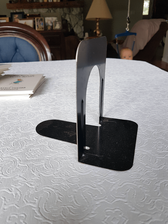 Metal bookend