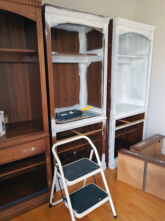 Painting the china cabinet