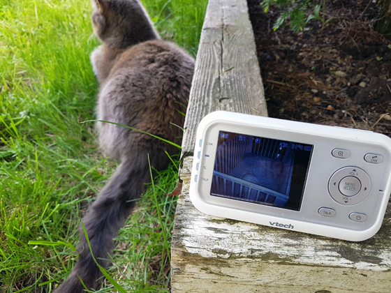 Close up of the baby monitor