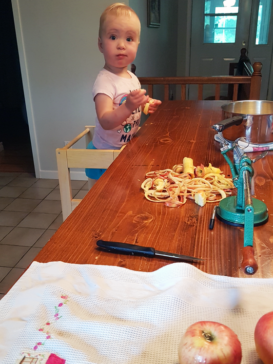 DIY learning tower from Ikea Bekvam stool