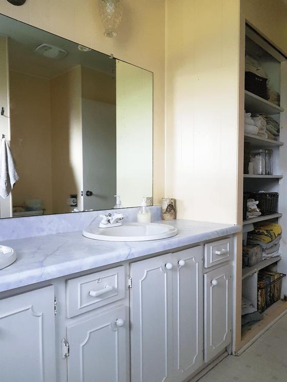 Main bathroom before