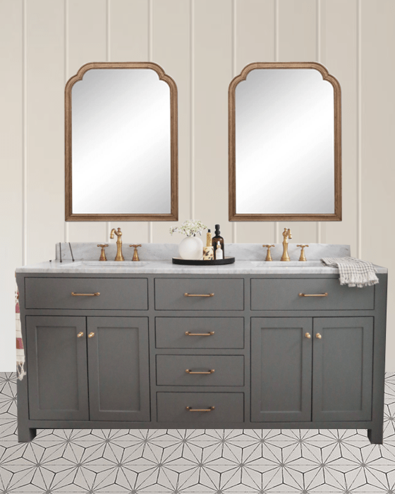 Moodboard for phase 1 bathroom makeover