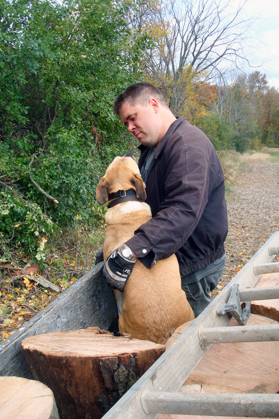 Matt with Baxter
