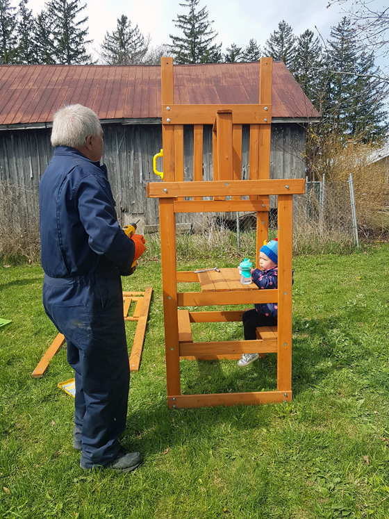Building a backyard playset