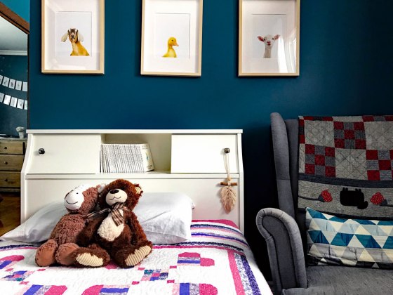 Colourful toddler bedroom